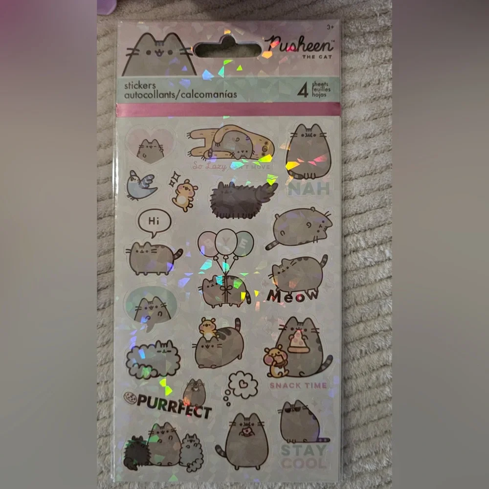 Pusheen Gift Set w/Harness & Leash Set, Bows, Figurine, Treat Jar, More